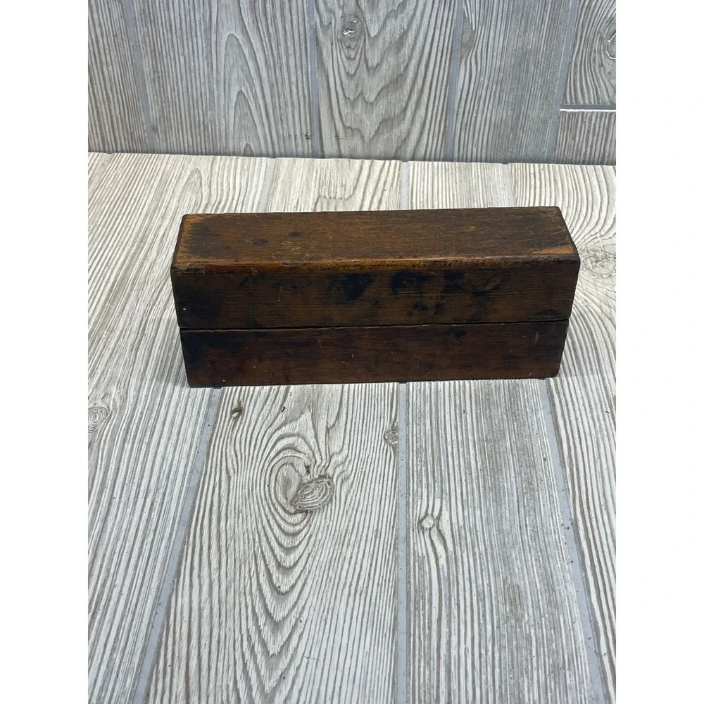 Vintage Industrial Metal Letter Stamp Set Alphabet A-Z with Wooden Storage Box